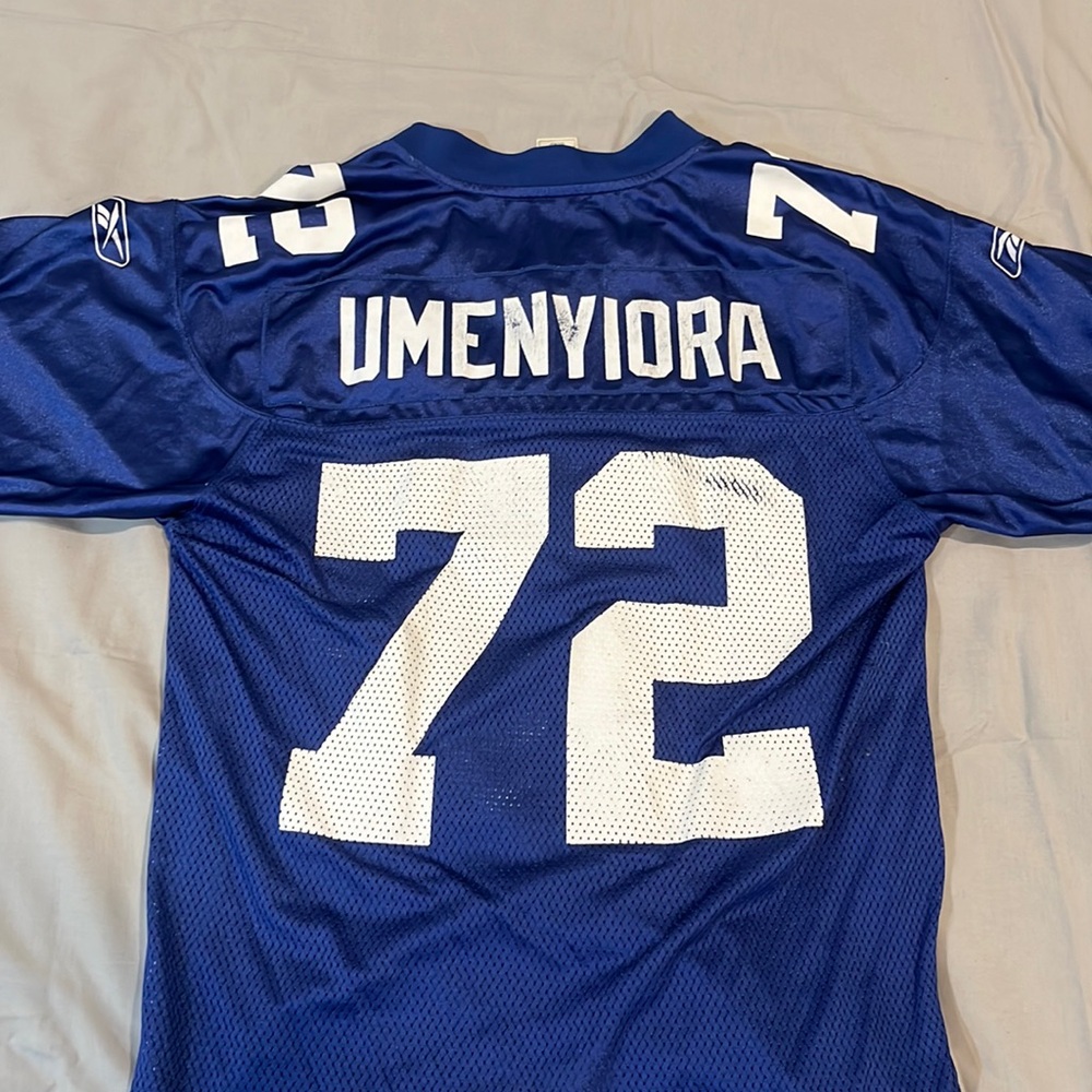 New York Giants #72 Legend Osi Umenyiora Jersey